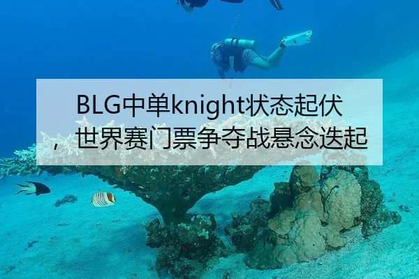 BLG中单knight状态起伏，世界赛门票争夺战悬念迭起